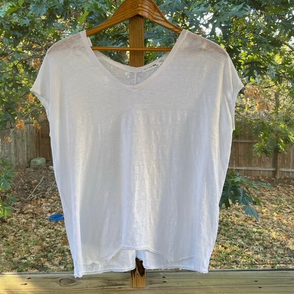 rag & bone Tops - Rag & Bone Women's 100% Linen White Oversized Sleeveless Top Size XS